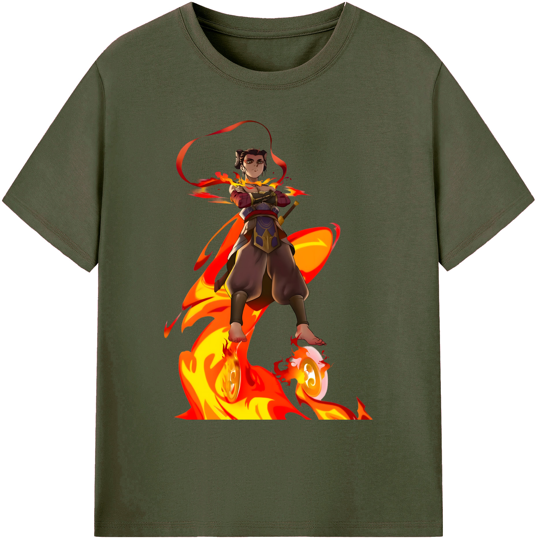 （画像用） Ne Zha 2 ナタ 魔童の大暴れ 綿100％ メンズ半袖Tシャツ｜肌触りやわらか＆通気性